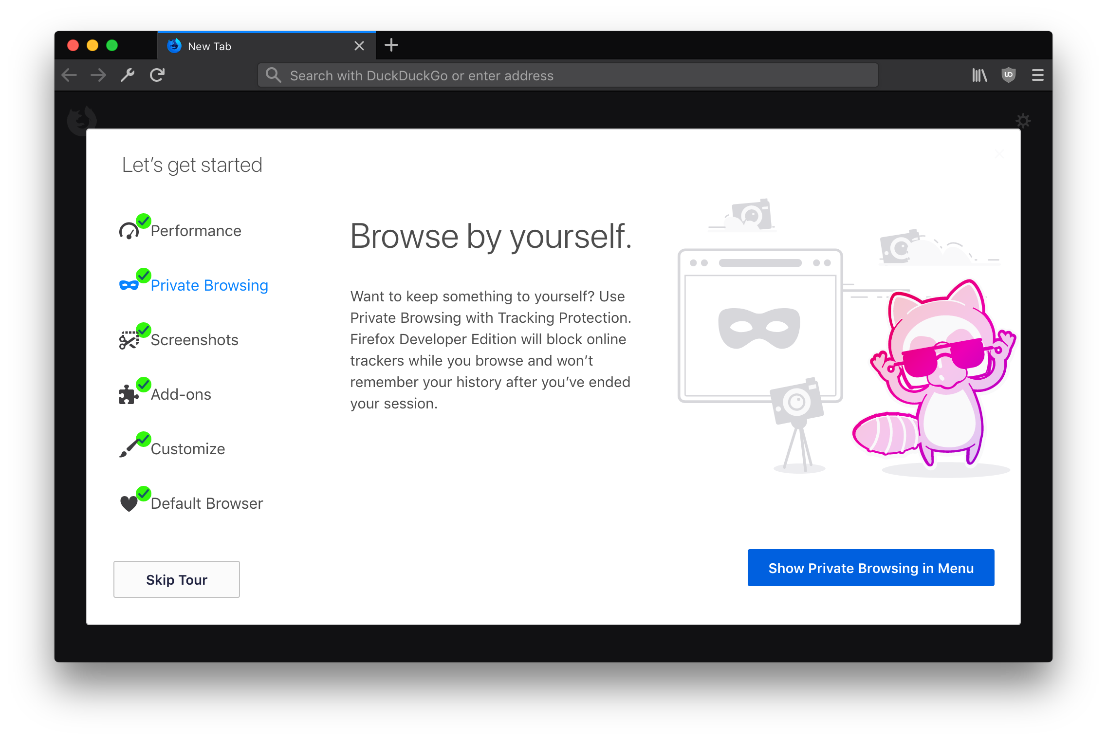 Firefox Onboarding Screenshot